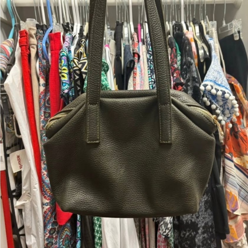 Parker Clay Rahel Leather Handbag Olive Milled | SOLD OUT ONLINE